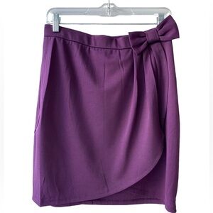 Vero Moda Asymmetrical Tulip Wrap Skirt, Rich Purple Colour, With Bow, Size L